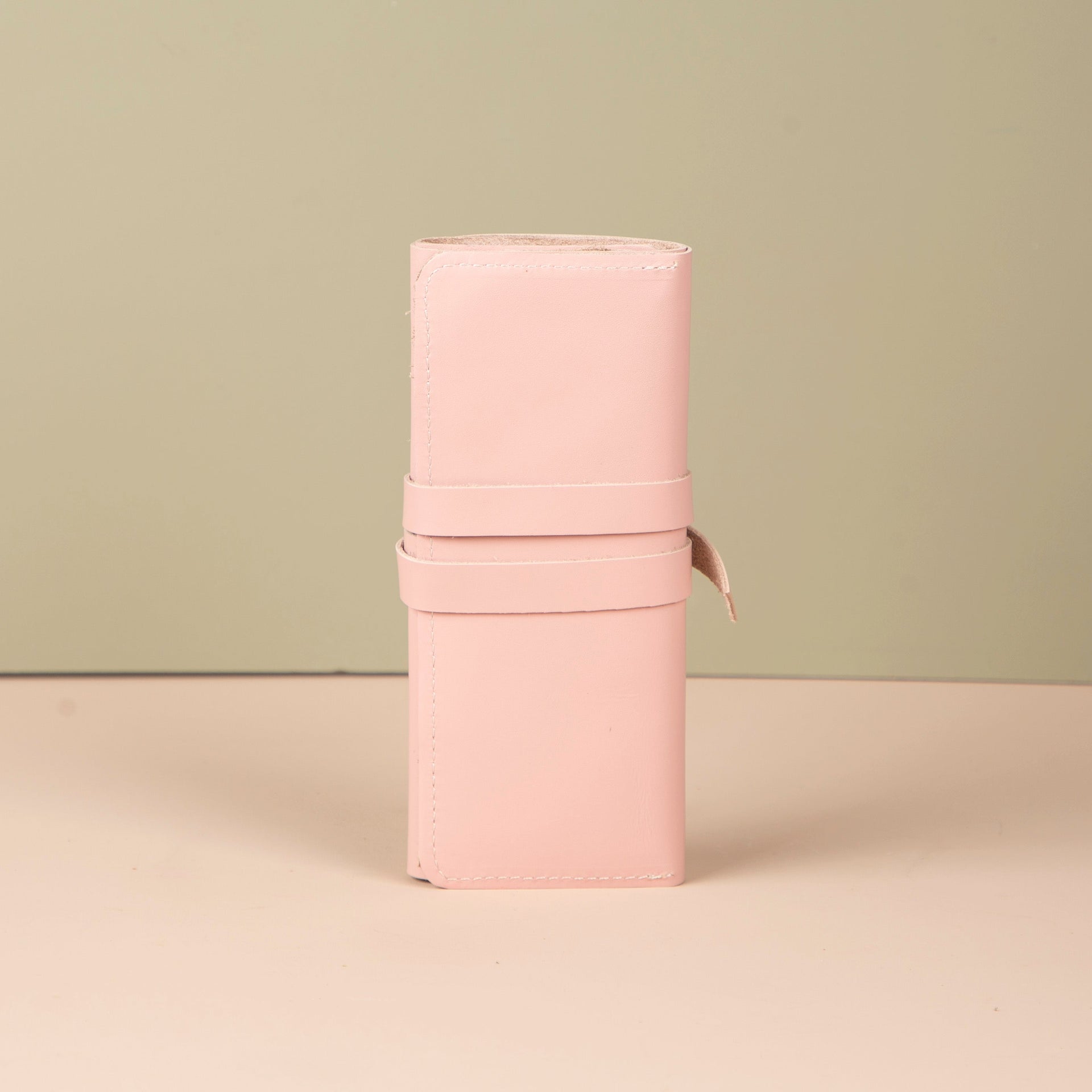 Leather Jewelry Roll - Blush Pink - Florence