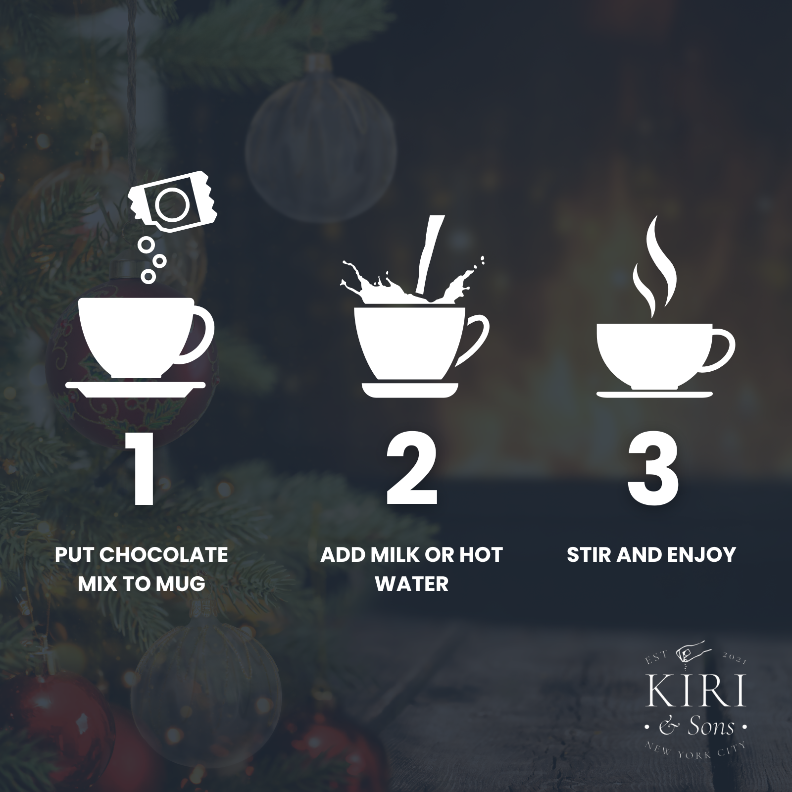 Gourmet Hot Cocoa Gift Set Cup Hot Chocolates - Set of 6 Flavors - Salted Caramel, French Vanilla, Caramel, Gingerbread, Mint, Amaretto & More - Holiday Christmas Gifts For Her, Him, Kids