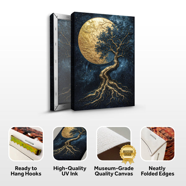 Lunar Tree of Life Wall Art Tailored Canvases