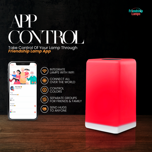 FriendLi Subscription Friendship Lamp – Wi-Fi Touch Lamp with Remote Touch Subscription