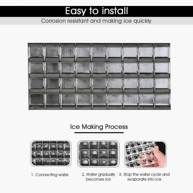 Compact Stainless Steel Ice Maker