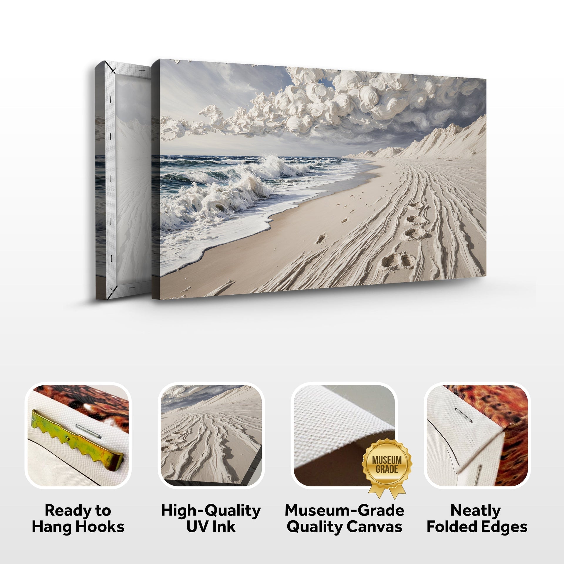 Footprints in the Sand Wall Art Tailored Canvases