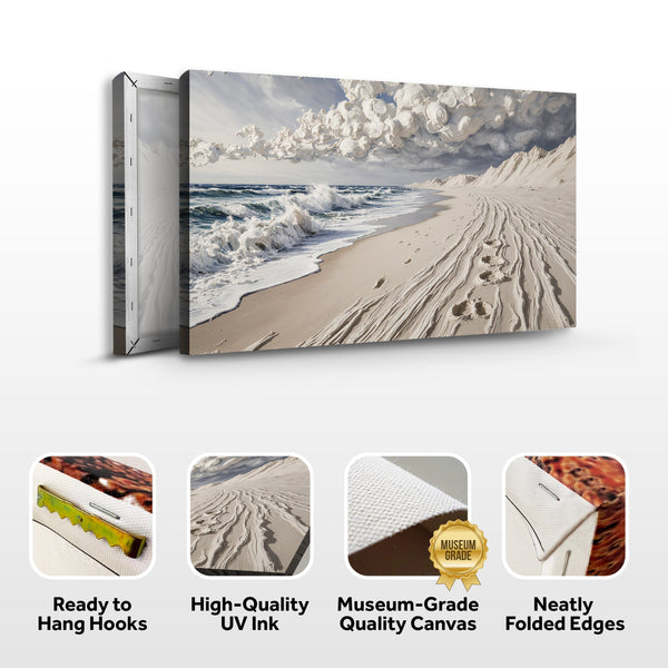 Footprints in the Sand Wall Art Tailored Canvases