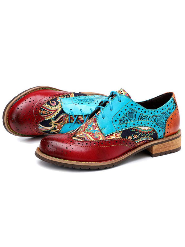 Bohemian Handmade Brogue Shoes