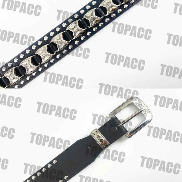 TOPACC Western Super Concho Rivet Belts for Men Women Cowboy Cowgirl Country - Gifts for You 'n Me