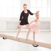 9 FT Folding Gymnastics Balance Beam with Anti-slip Base and Pine Wood Frame-Brown