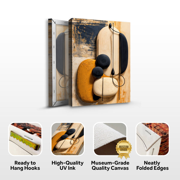 Orange Abstract Harmony Wall Art Tailored Canvases