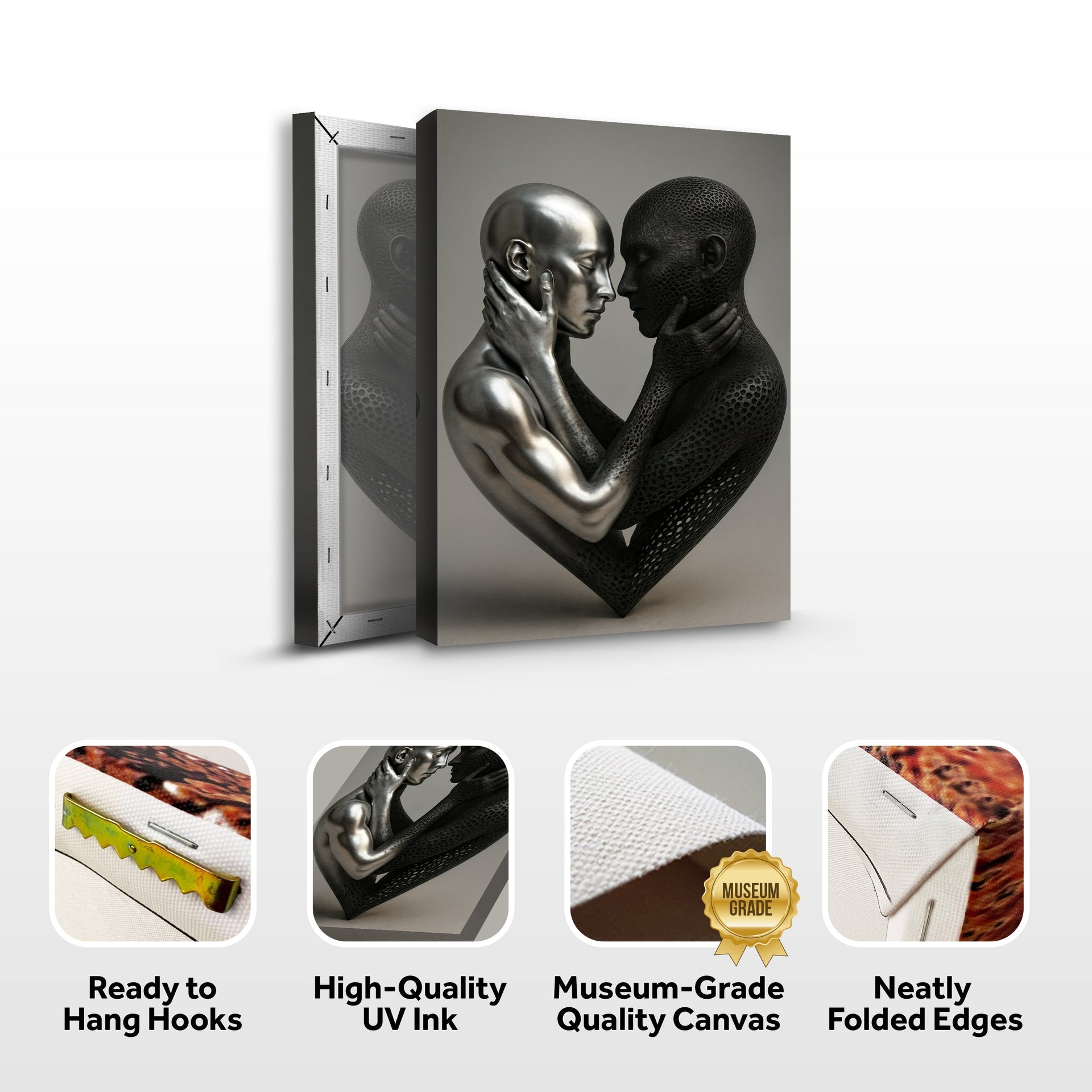 Eternal Love Figure Abstract Wall Art VIII