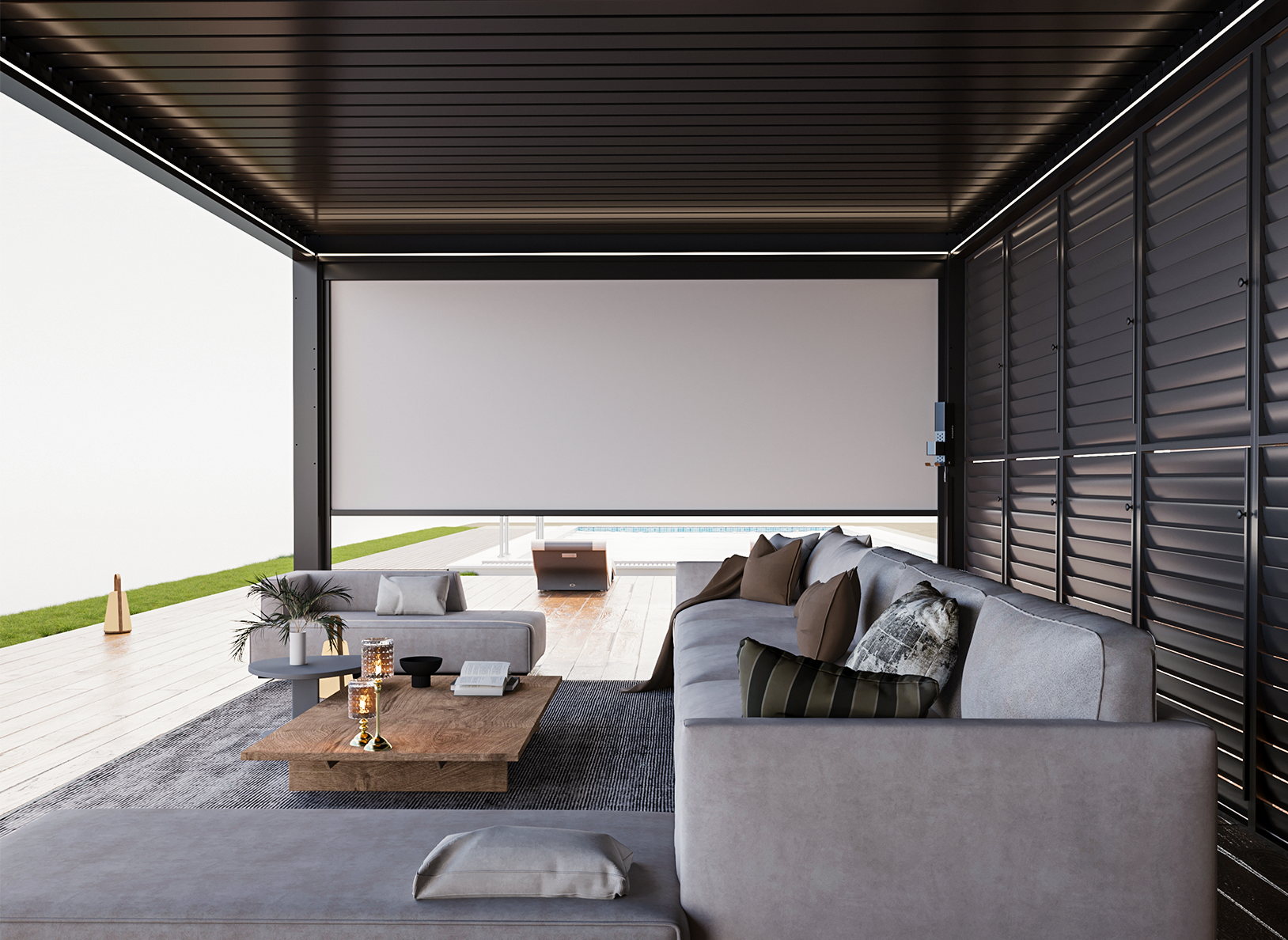 Motorized Projection Screen