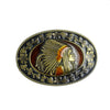 TOPACC Indians Bronze drip oil Belt Buckle