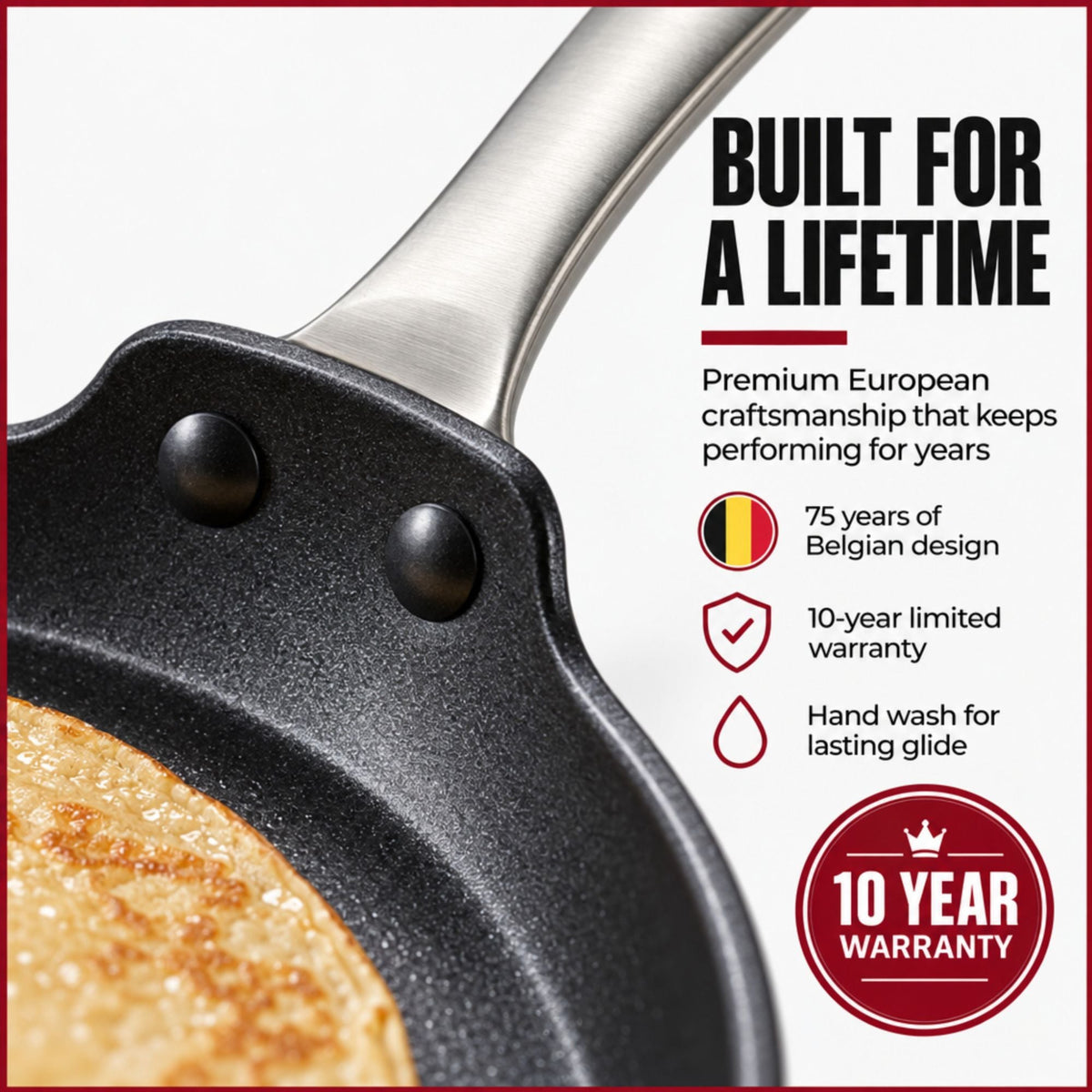 Ceramic Nonstick Crepe Pan, 10