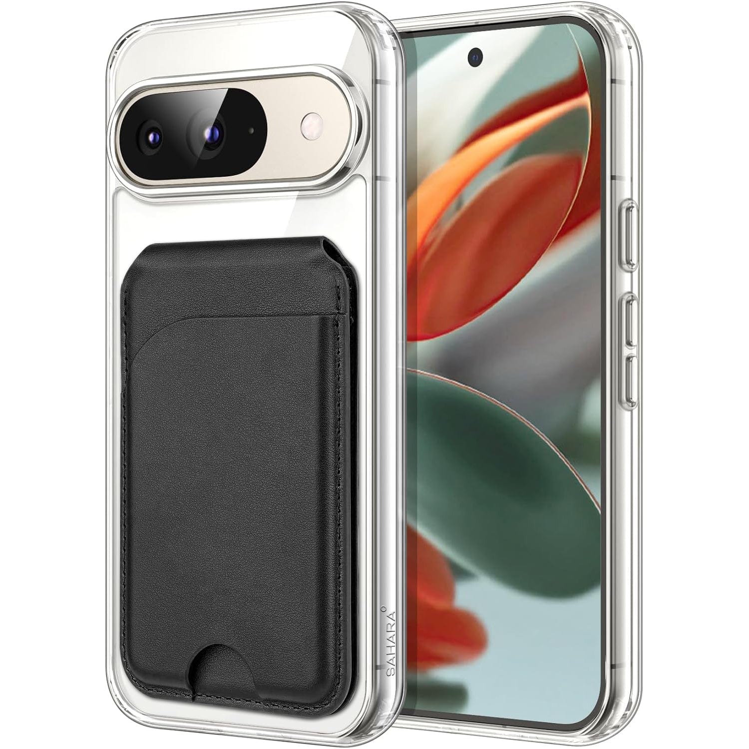 Venture Series Clear Case with Detachable Leather Wallet - Google Pixel 9 and 9 Pro