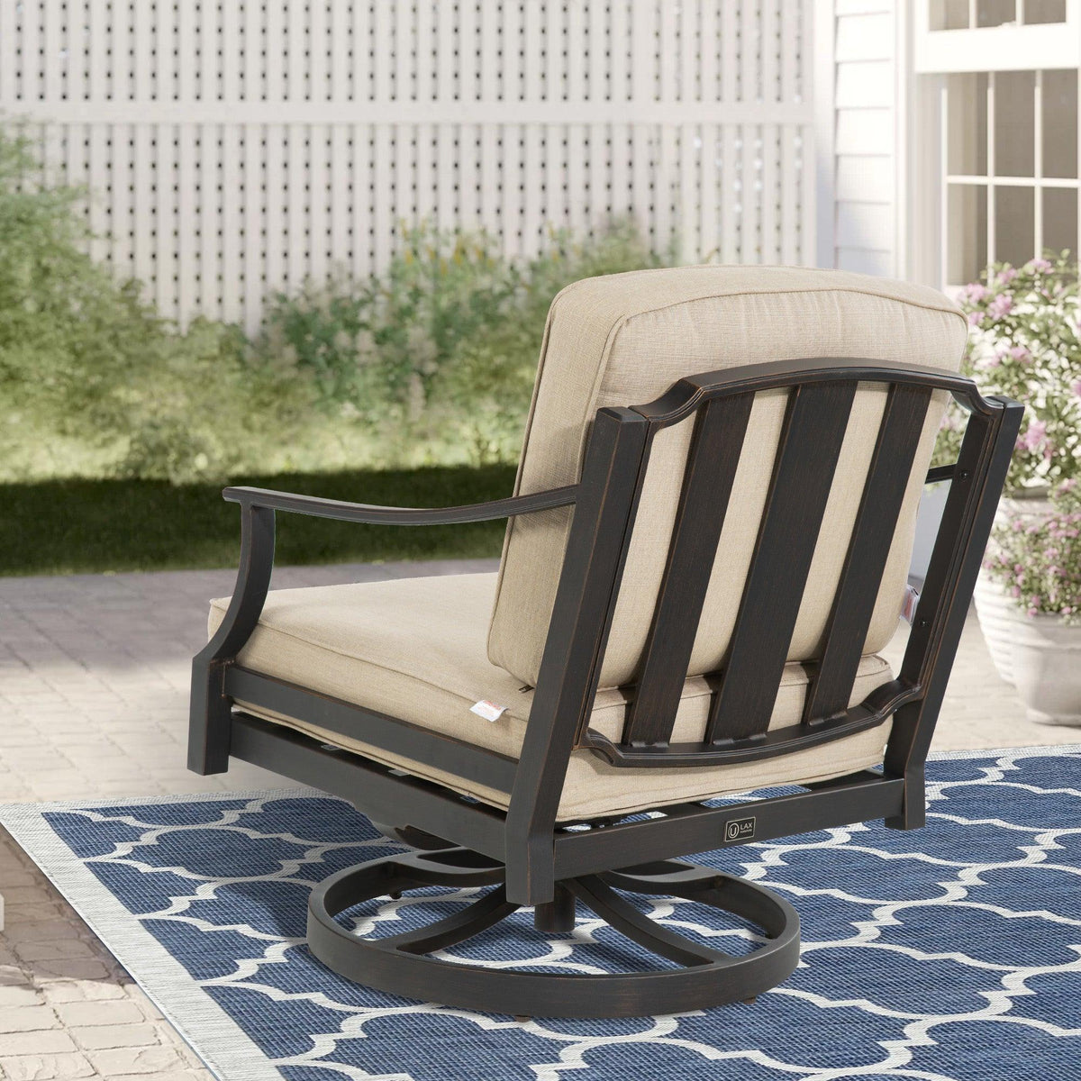 Tamarin 4 Pieces Aluminum Patio Conversation Set With Sunbrella® Cushions