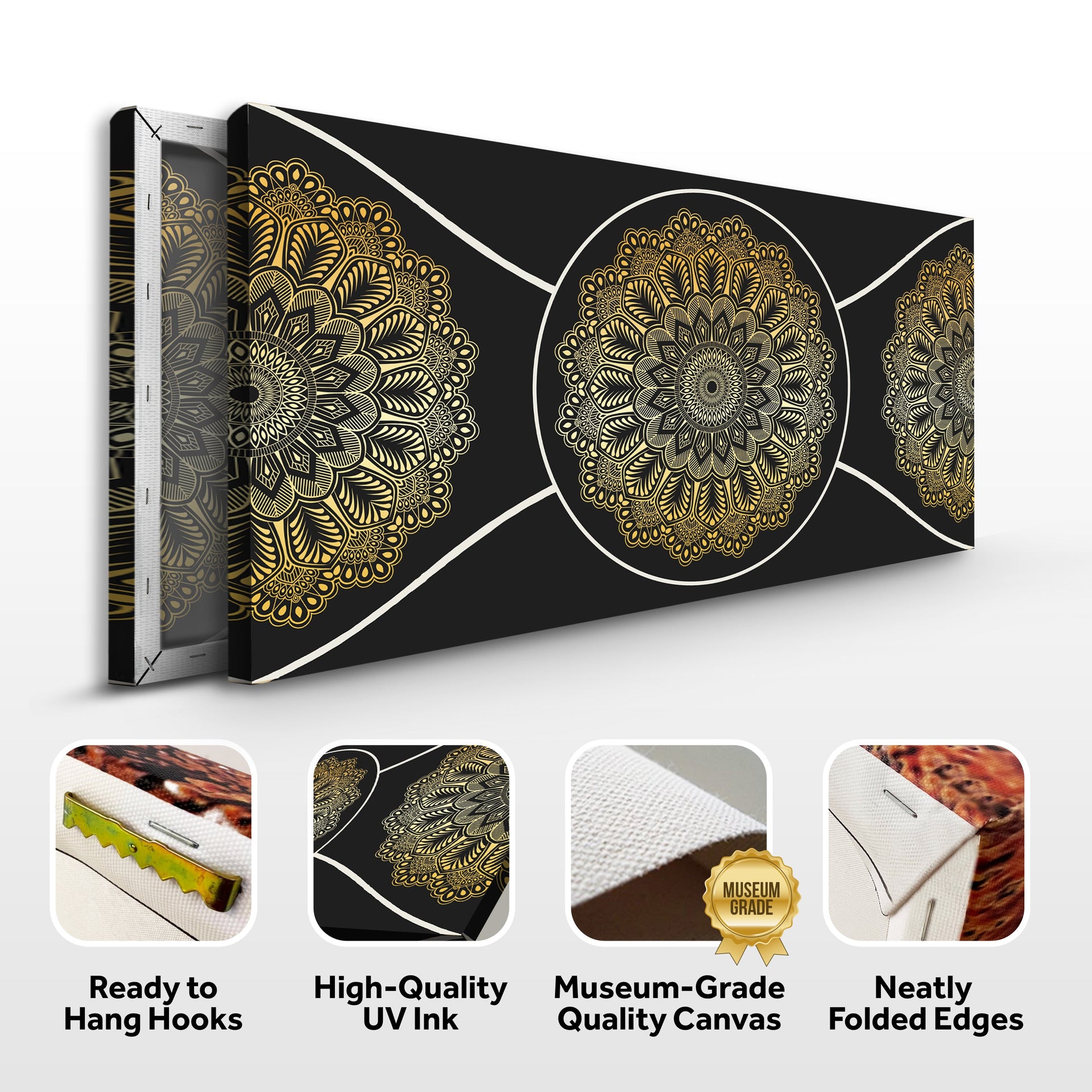 Gold Sacred Geometry Wall Art