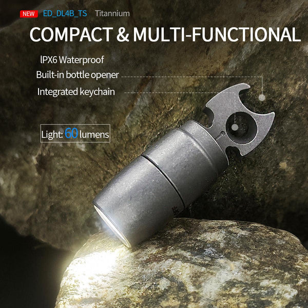 Keychain Flashlight EDC Pocket Flashlight with Bottle Opener Wautton Outdoor Gear