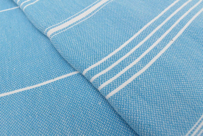 Turquoise Monaco Turkish Towel – Lightweight Quick Dry Beach & Bath Towel, Luxury Turkish Cotton Spa Towel, Travel & Pool Towel