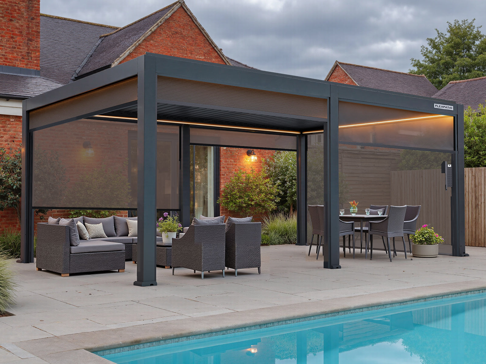 Motorized Roller Shades FlexPatio