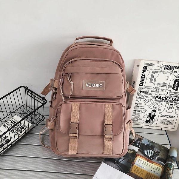 Campus Large Capacity Fashion Men's Backpack Ins New Trendy Small Canvas Mini Backpack For Women And Girls Anti-theft Shoulder Bag And School Bag For Teenager Girls
