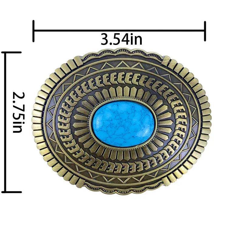 TOPACC Oval Turquoise Buckle#2 Copper/Bronze - Gifts for You 'n Me