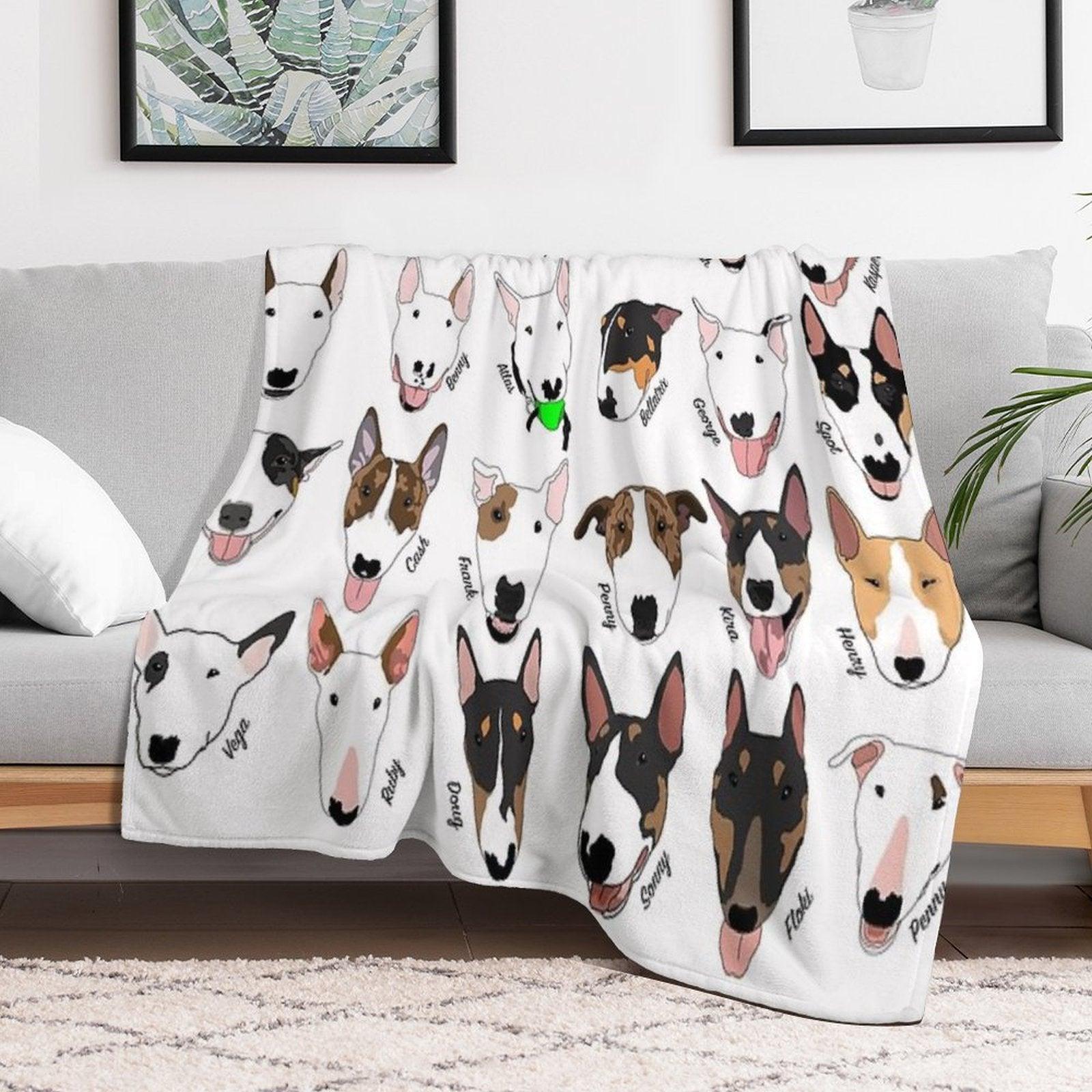 Glasgow Bull Terrier Club Throw Blanket