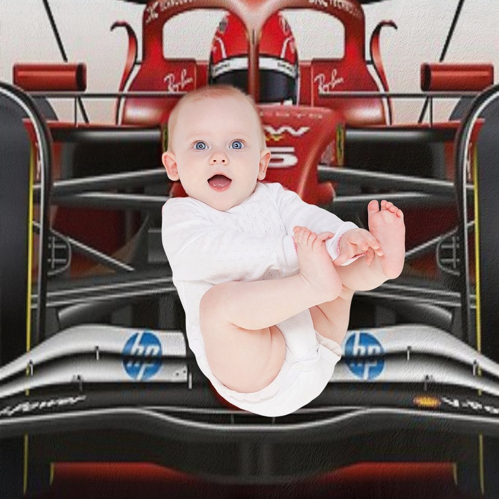 Many Charles Leclerc Formula 1 Items for 2025 Season, Featuring His Iconic Ferrari Racing Car Machine-washable Throw Blanket