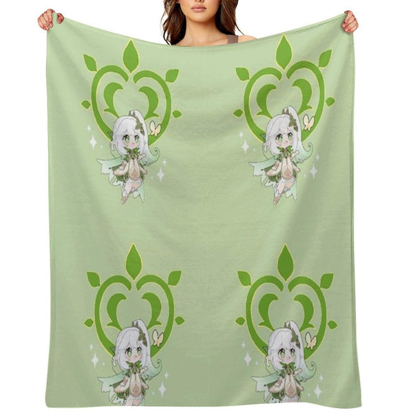 Dendro Archon. Genshin Impact. Nahida Throw Blanket