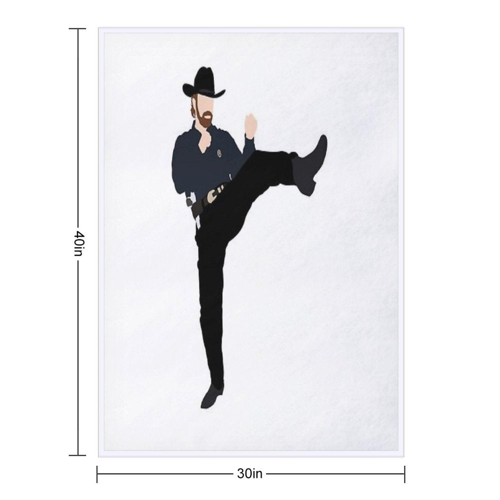 Walker Texas Ranger Throw Blanket