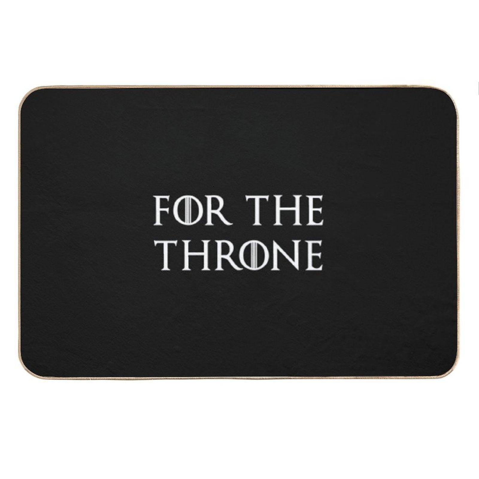 For The Throne White Bath Mat