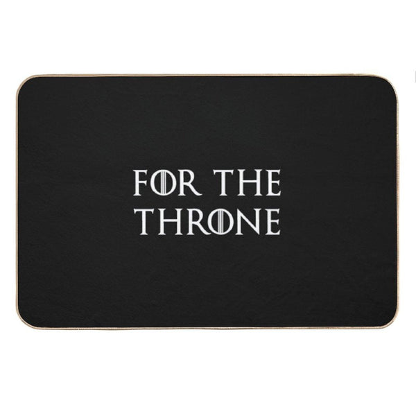 For The Throne White Bath Mat
