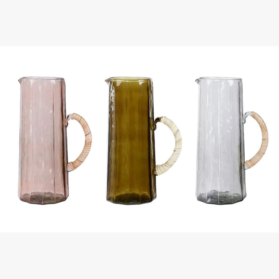 Hammered water pitcher, Brown- 6.25 x 9.5 Inches