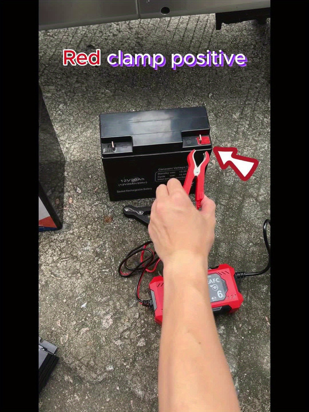 Car Battery Charger, 12V 6A Smart Battery Trickle Charger Auto 12V 24V Battery Maintainer for Car Truck Motorcycle Lawn Mower Marine Lead Acid Battery, Vehicle Battery Maintenance, Automotive Battery Care, Compact Charger, Po DSers Fulfillment