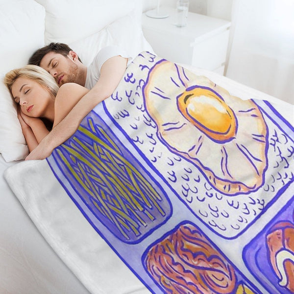 Lunch Box Premium Throw Blanket