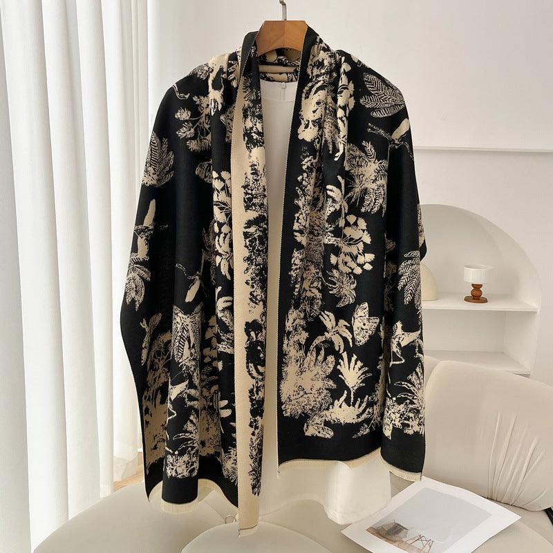 Retro High Sense Artificial Cashmere Scarf
