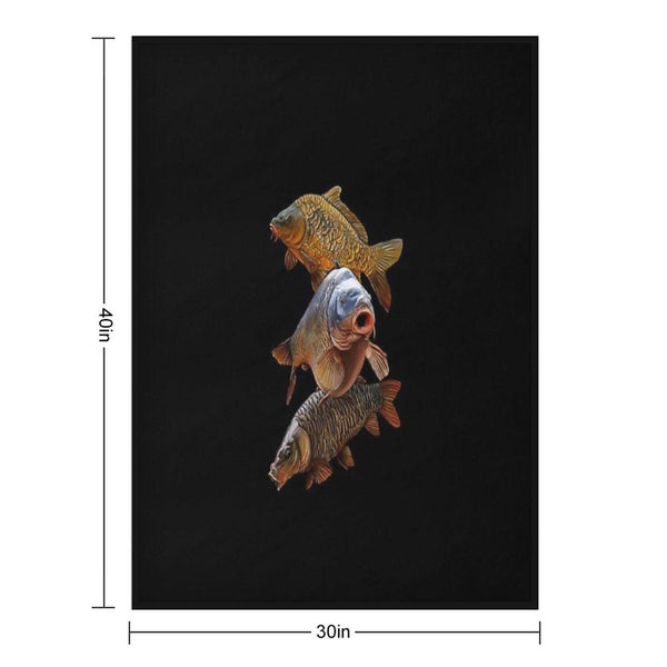 Gang of Carp Throw Blanket