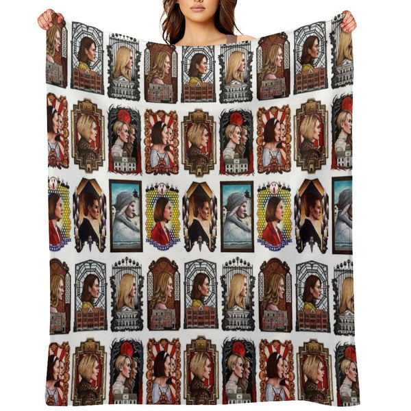 The Queen of Horror Story Shrink-resistant Throw Blanket