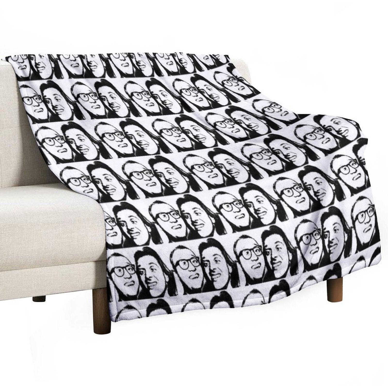 Rik Mayall And Ade Edmondson Throw Blanket