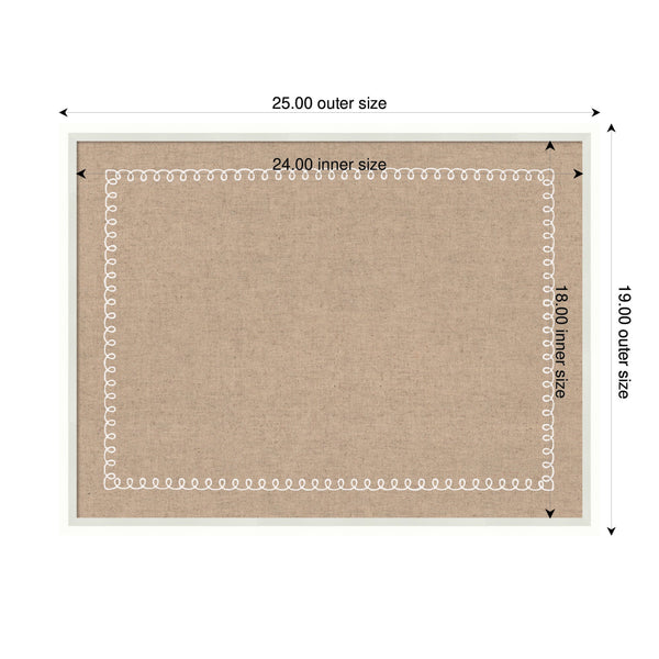 Pinboard White Scalloped Edge
