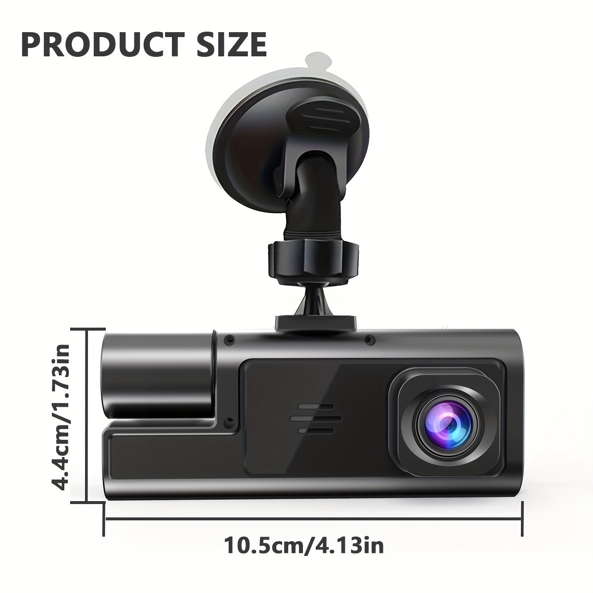 [Dash Cam] Dash Cam Front and Inside, HD 1080P Recording Car DVR Cam with 170° Wide Angle, Night Vision,Small Dash Camera for Cars, 24h Parking Monitor, Loop Recording,G-Sensor, Without SD Card DSers Fulfillment