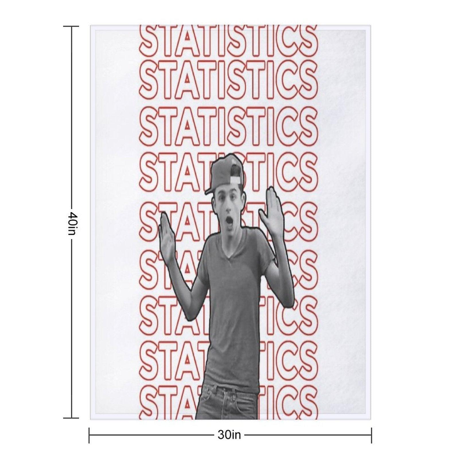 Timothée Chalamet Statistics Throw Blanket