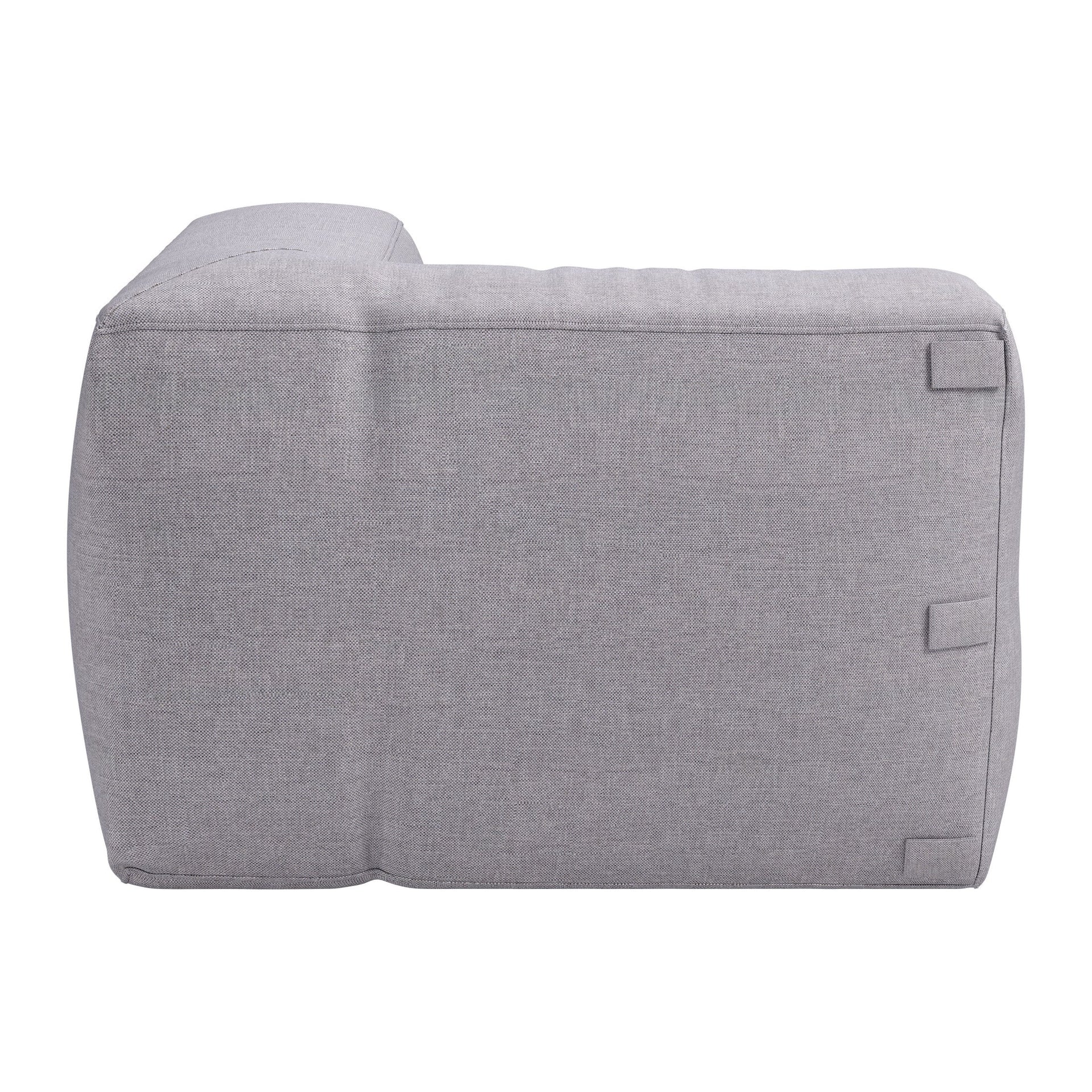 Luanda Corner Chair Gray