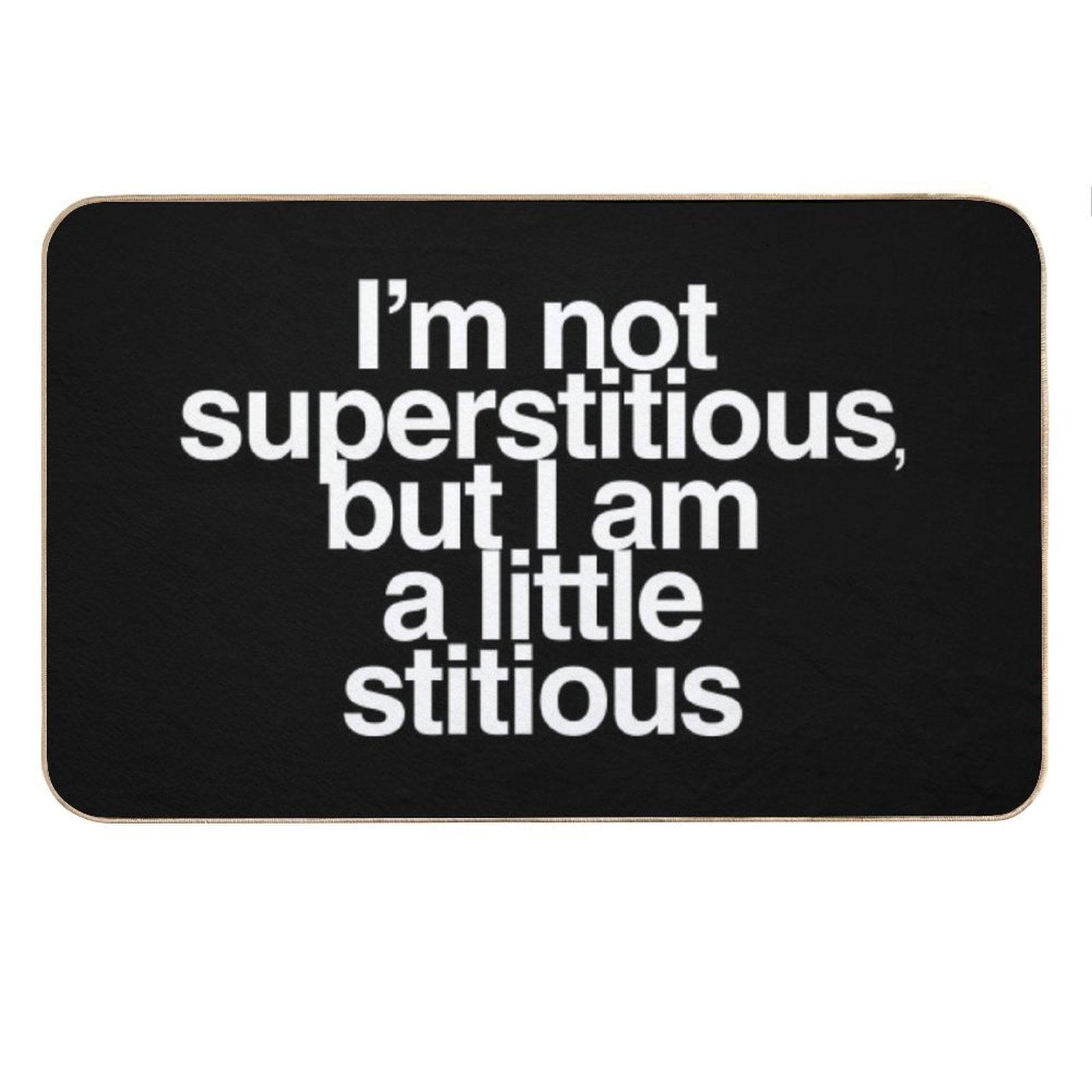 A Little Stitious Bath Mat