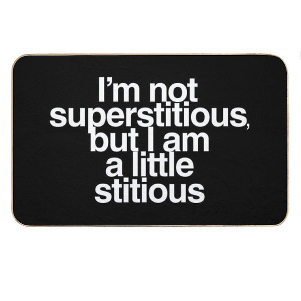 A Little Stitious Bath Mat