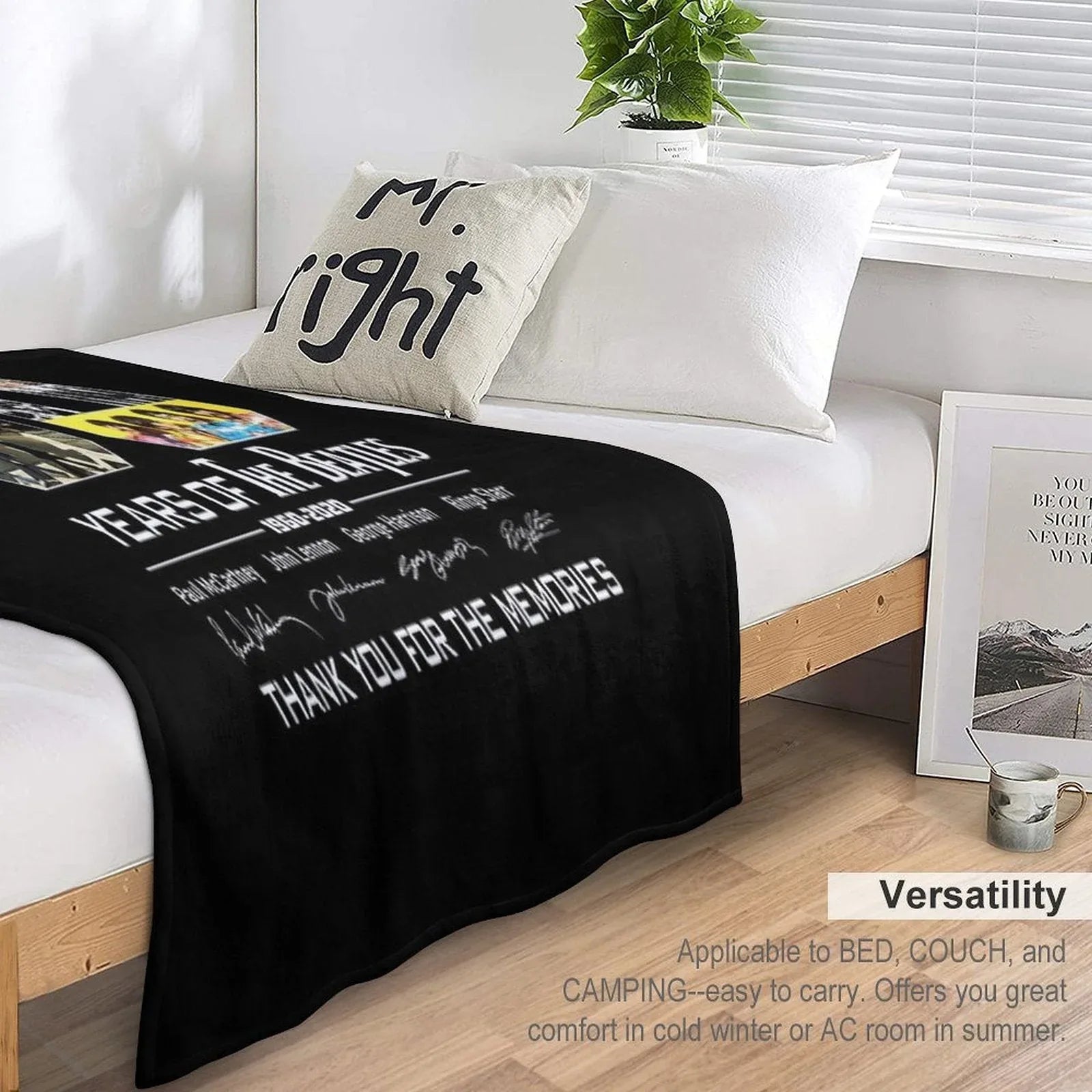 Happy Anniversary 62 Years 1960 2022 TheBeatles Handmade Throw Blanket
