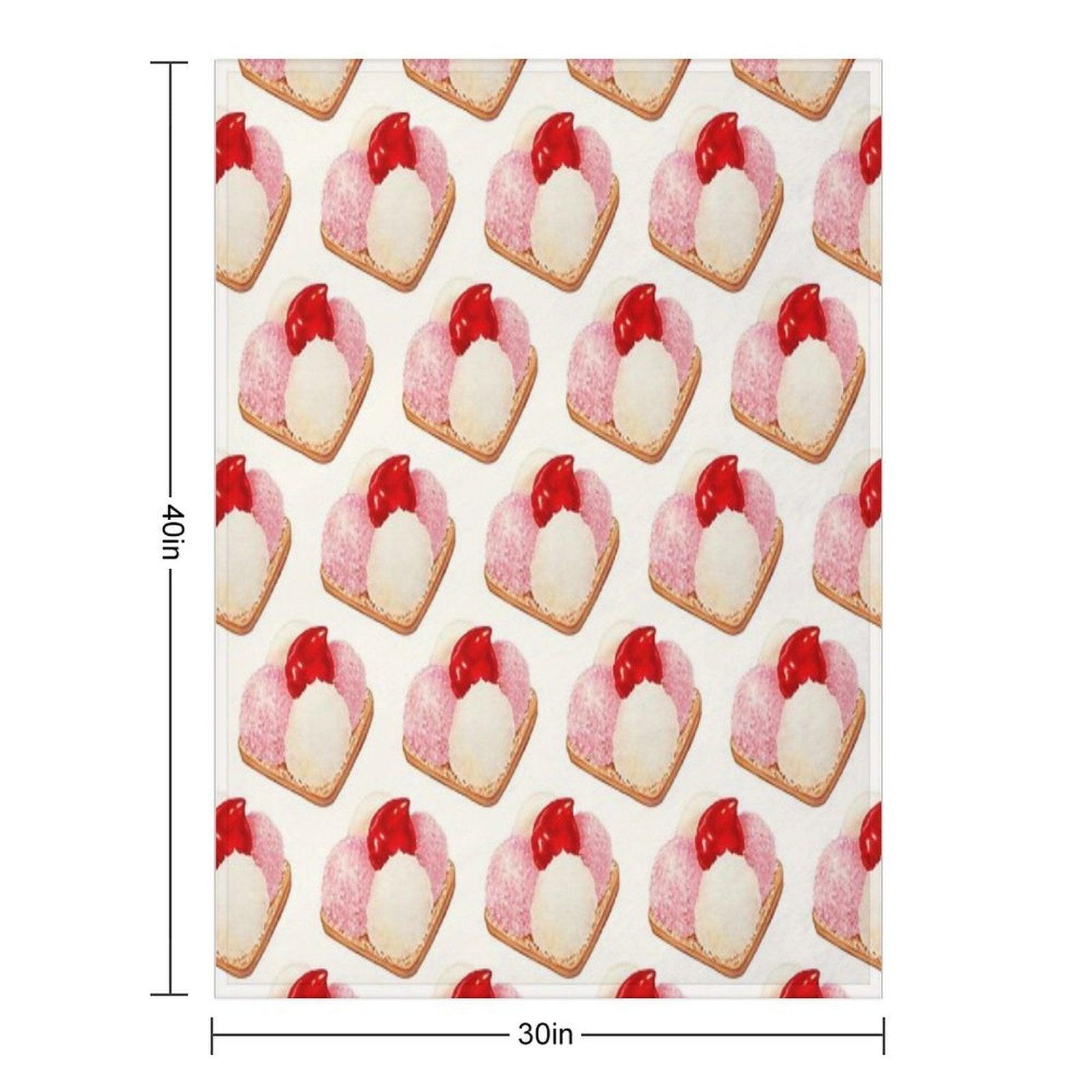 Mexican Snack Cookie - White Throw Blanket
