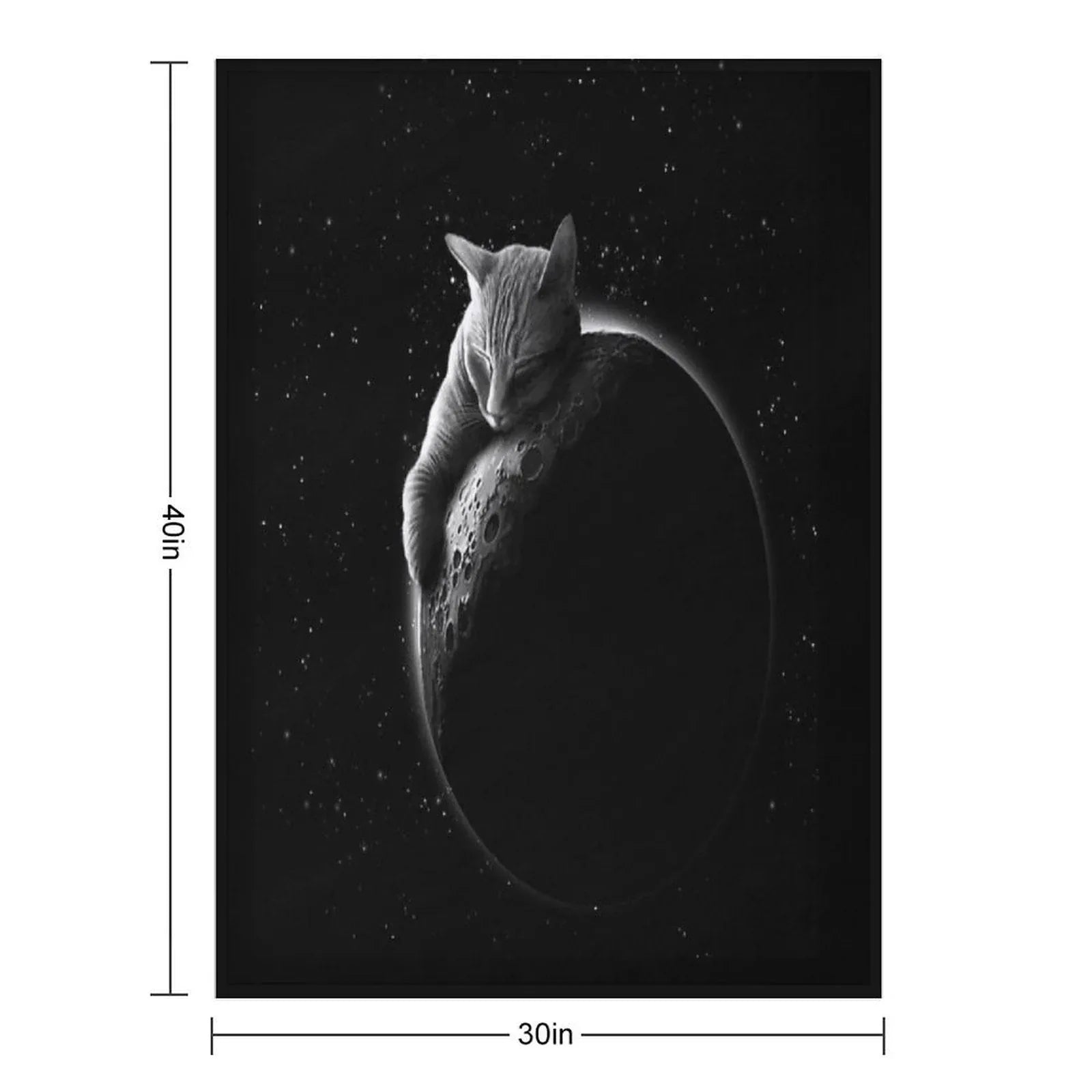 MOONCAT Throw Blanket