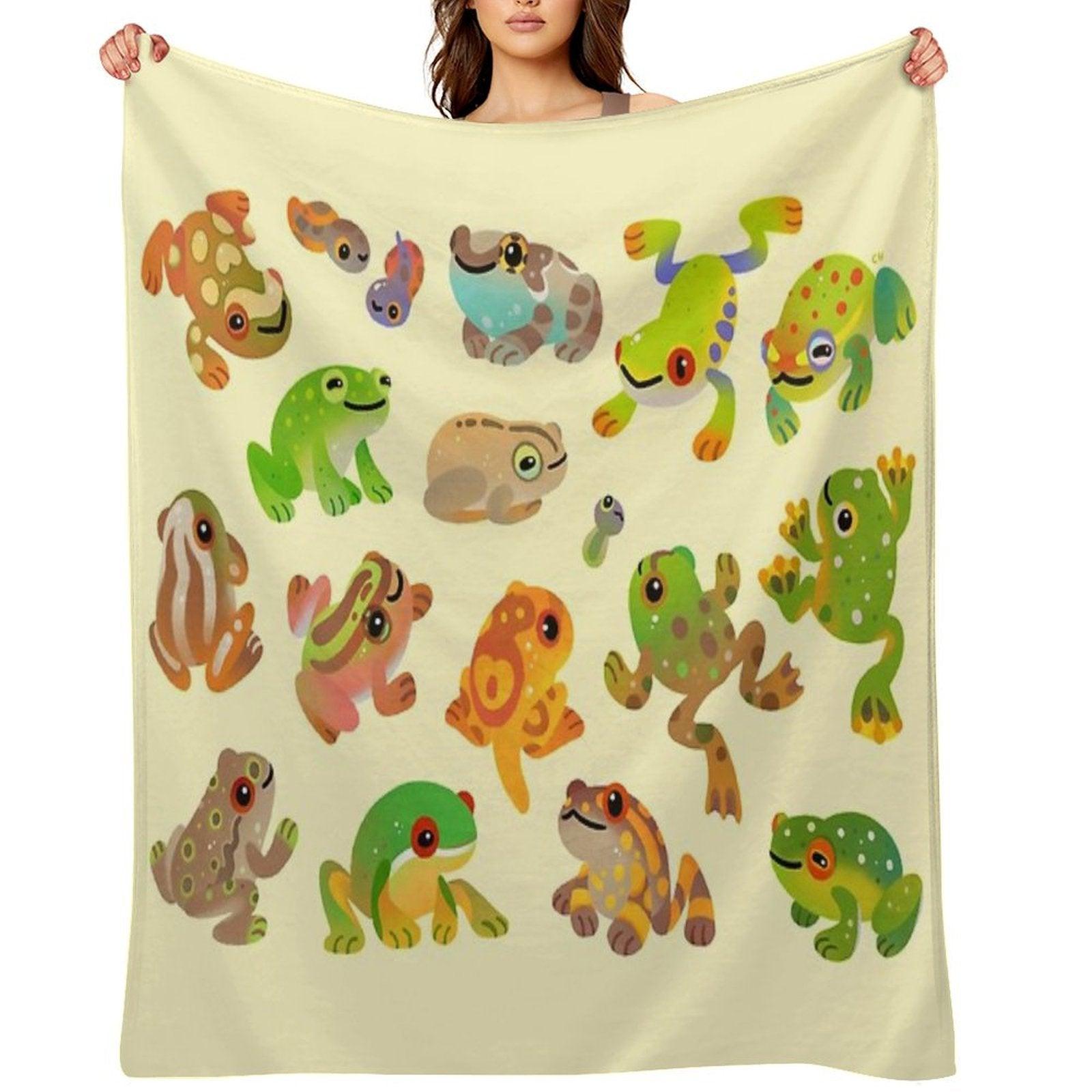 Tree Frog Throw Blanket