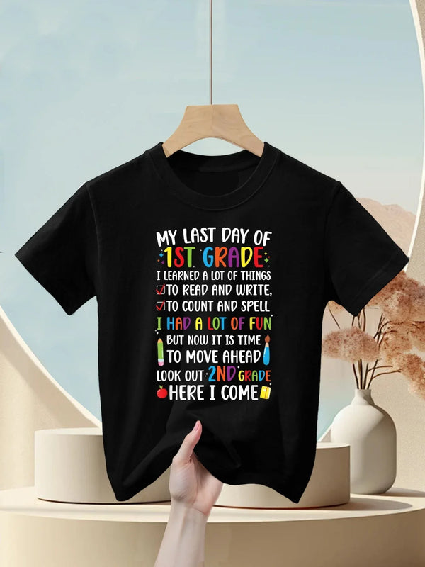 Happy Last Day Of 1st Grade Graduation Kids T-Shirt
