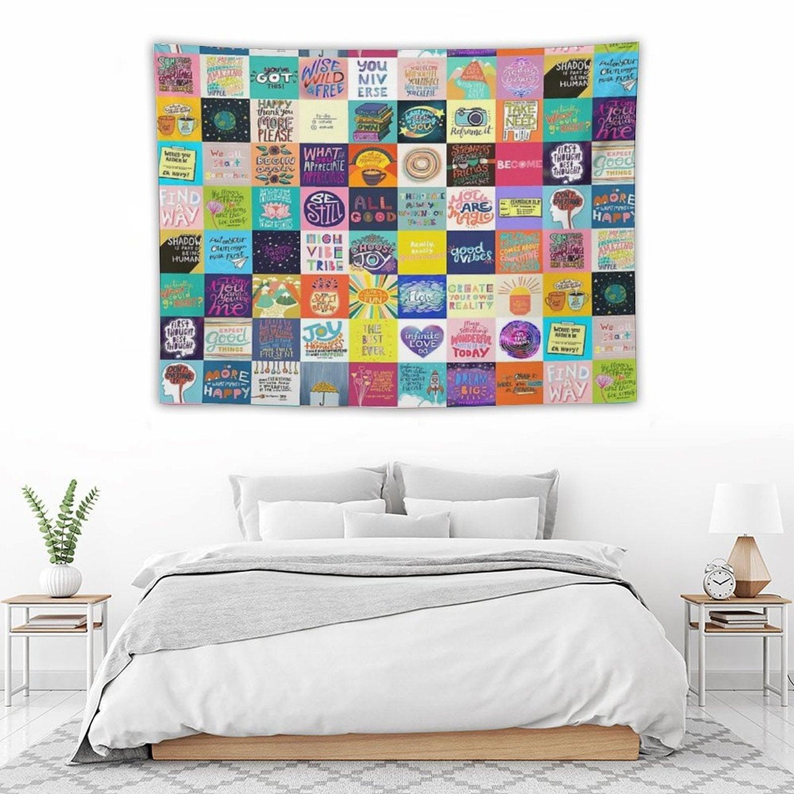 Positivity Patchwork Tapestry