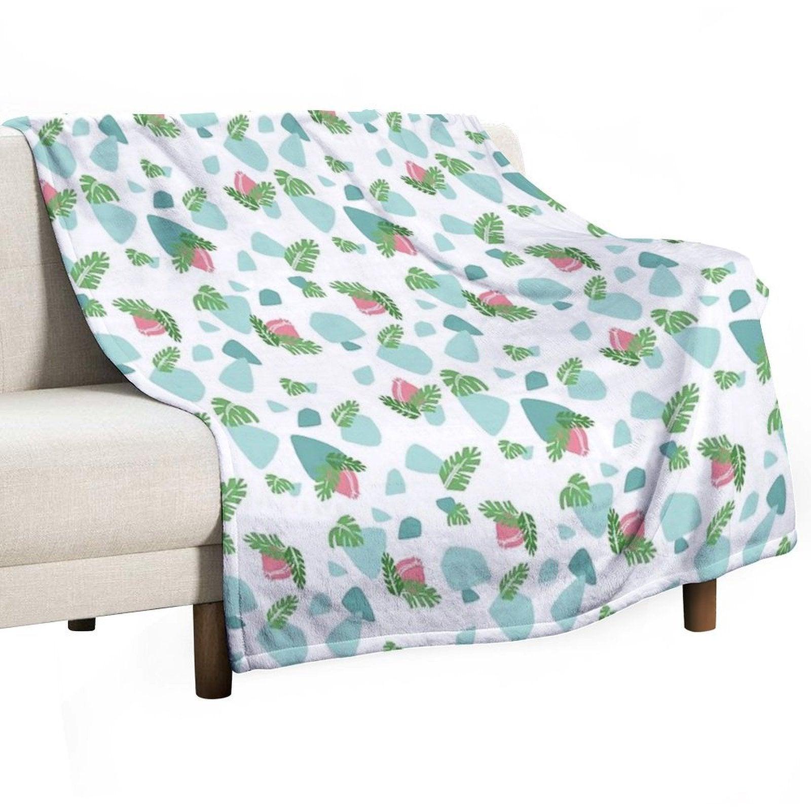 Ivysaur Pattern Throw Blanket