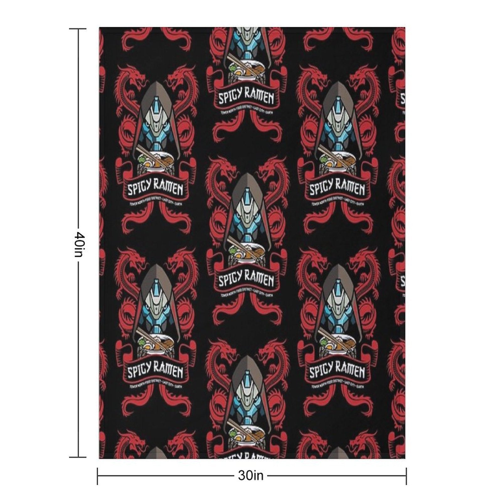 Ramen Shop Quick-dry Throw Blanket